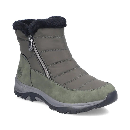 Rieker M9670 Womens Shoes Moor/Forest/Nero