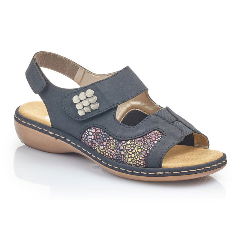 Rieker 65989 Womens Shoes Pazifik