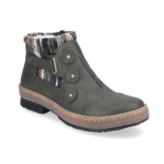 Rieker Z6759 Womens Shoes Forest