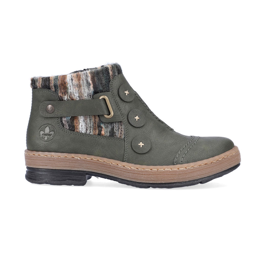 Rieker Z6759 Womens Shoes Forest