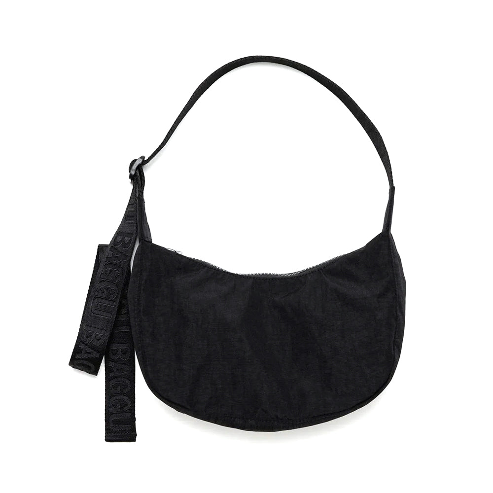 Baggu Small Nylon Crescent Handbags Black