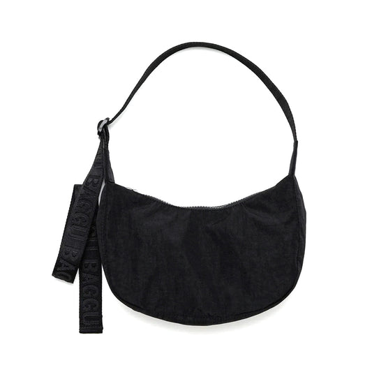Baggu Small Nylon Crescent Handbags Black