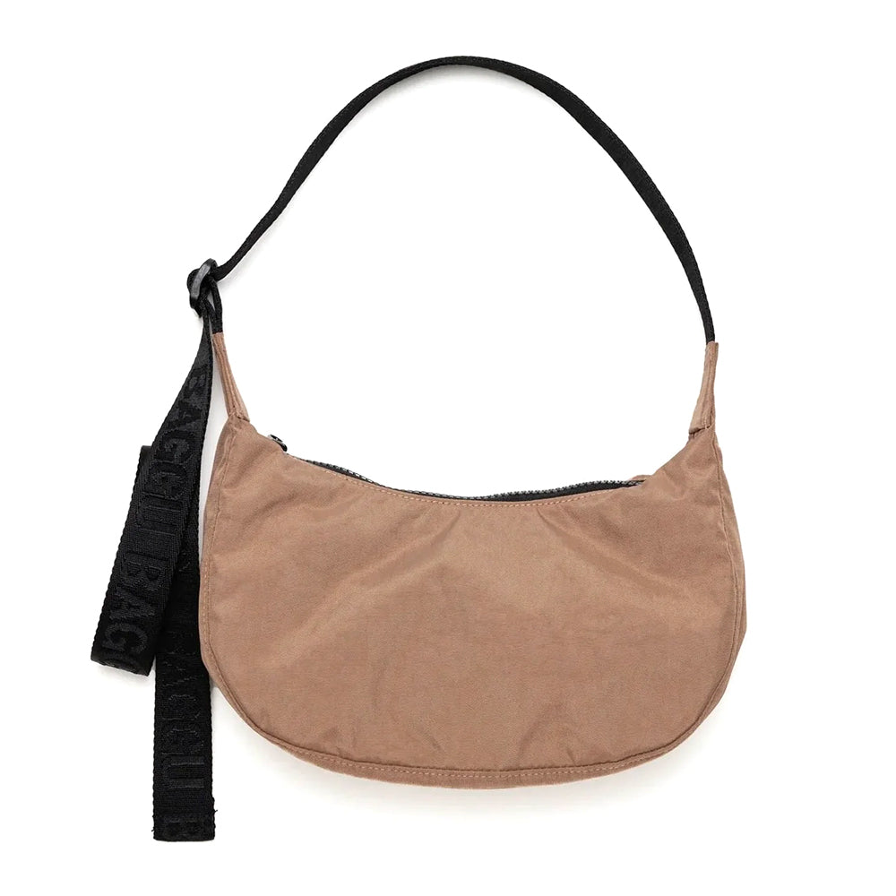 Baggu Small Nylon Crescent Handbags Cocoa
