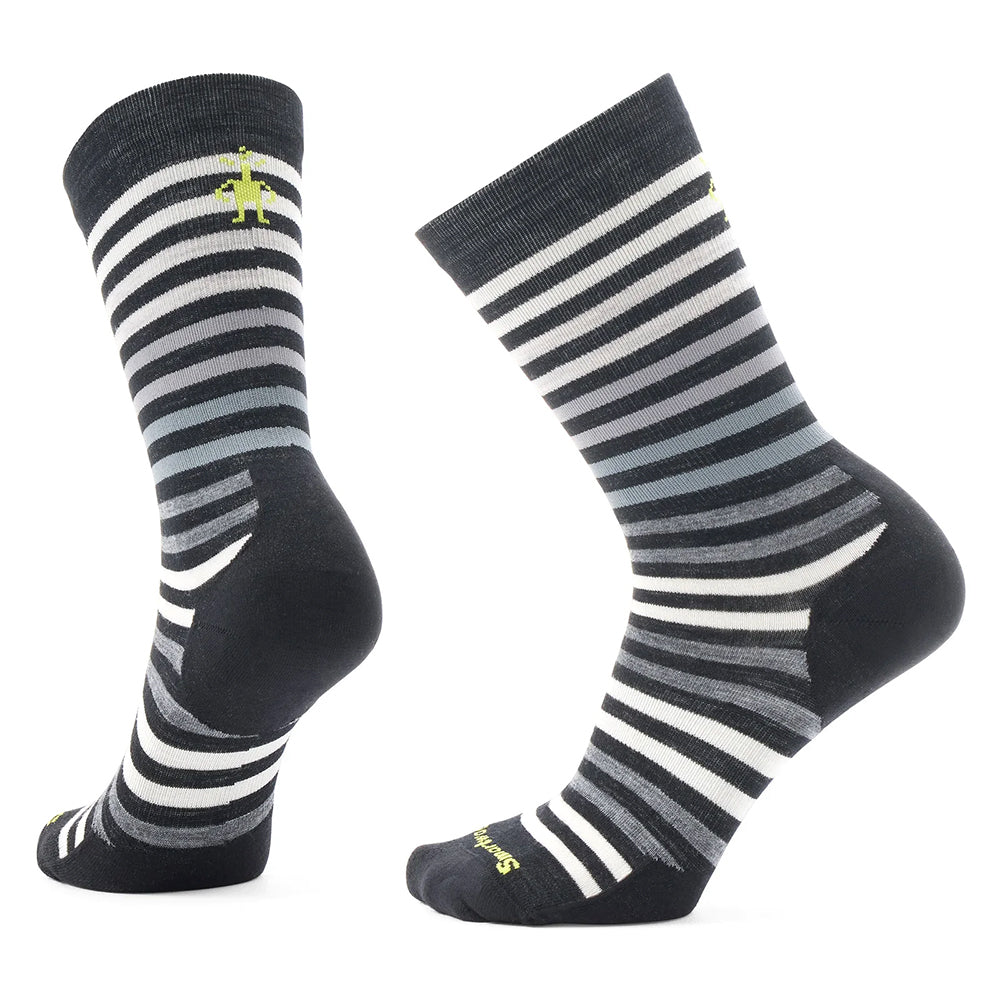 Smartwool Everyday Spruce Street Crew Socks Mens Hosiery 960 Black-White