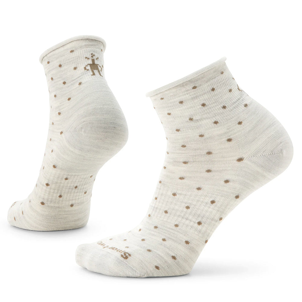 Smartwool Women's Everyday Classic Dot Ankle Socks Womens Hosiery 069 Ash