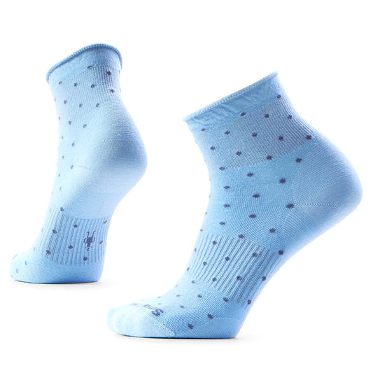 Smartwool Women's Everyday Classic Dot Ankle Socks Womens Hosiery N75 Serene Blue