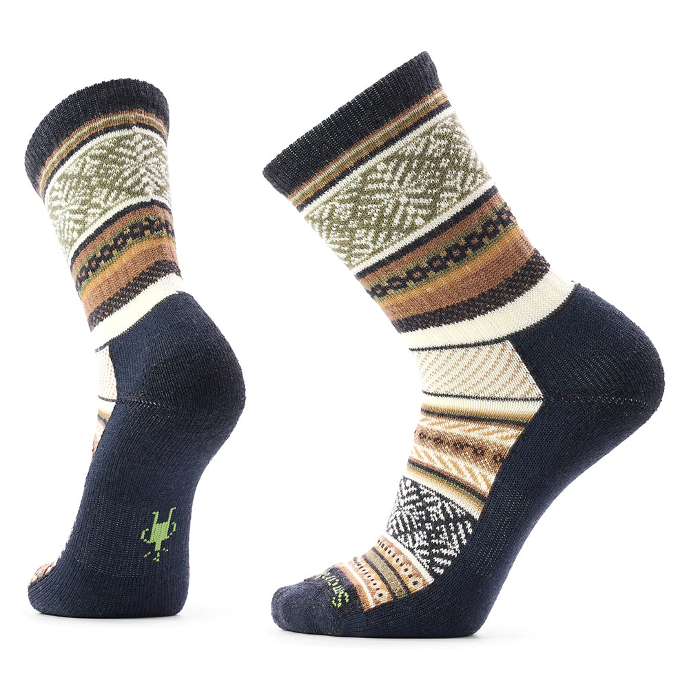 Smartwool Everyday Cozy Fair Isle Sweater Crew Socks - SW001881 Mens Hosiery 003 Charcoal