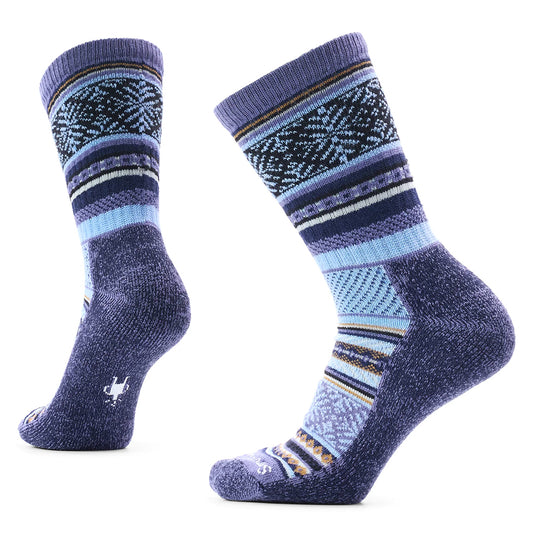 Smartwool Everyday Cozy Fair Isle Sweater Crew Socks Mens Hosiery P43 Nightfall Blue