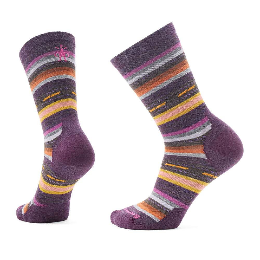 Smartwool Everyday Margarita Crew Socks - SW002091 Womens Hosiery J99 Wild Salmon