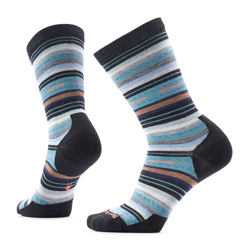 Smartwool Women's Everyday Margarita Crew Socks Womens Hosiery Q65 Dusty Teal