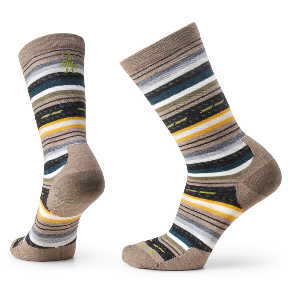 Smartwool Women's Everyday Margarita Crew Socks Womens Hosiery SW880-Fossil