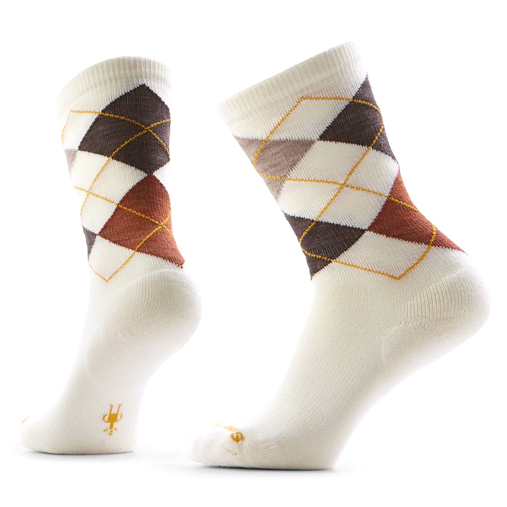 Smartwool Everyday Diamond Jim Crew Socks Mens Hosiery 100 Natural Heather