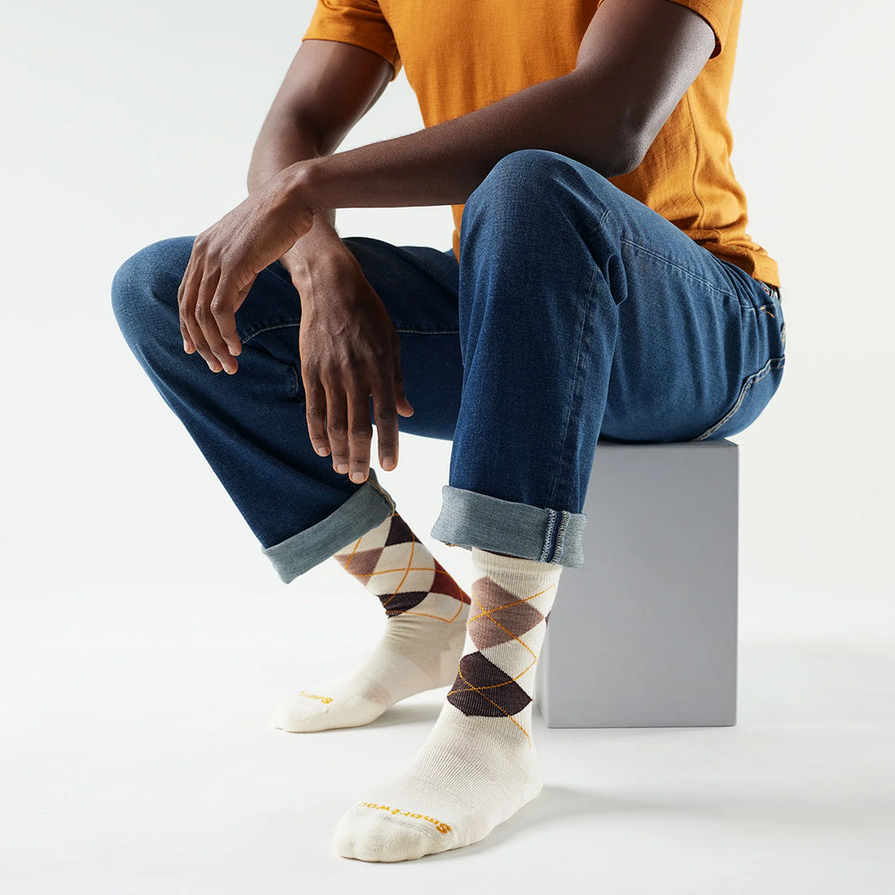 Smartwool Everyday Diamond Jim Crew Socks Mens Hosiery