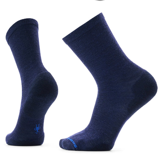 Smartwool Everyday Solid Rib Crew Socks Mens Hosiery 410 Navy