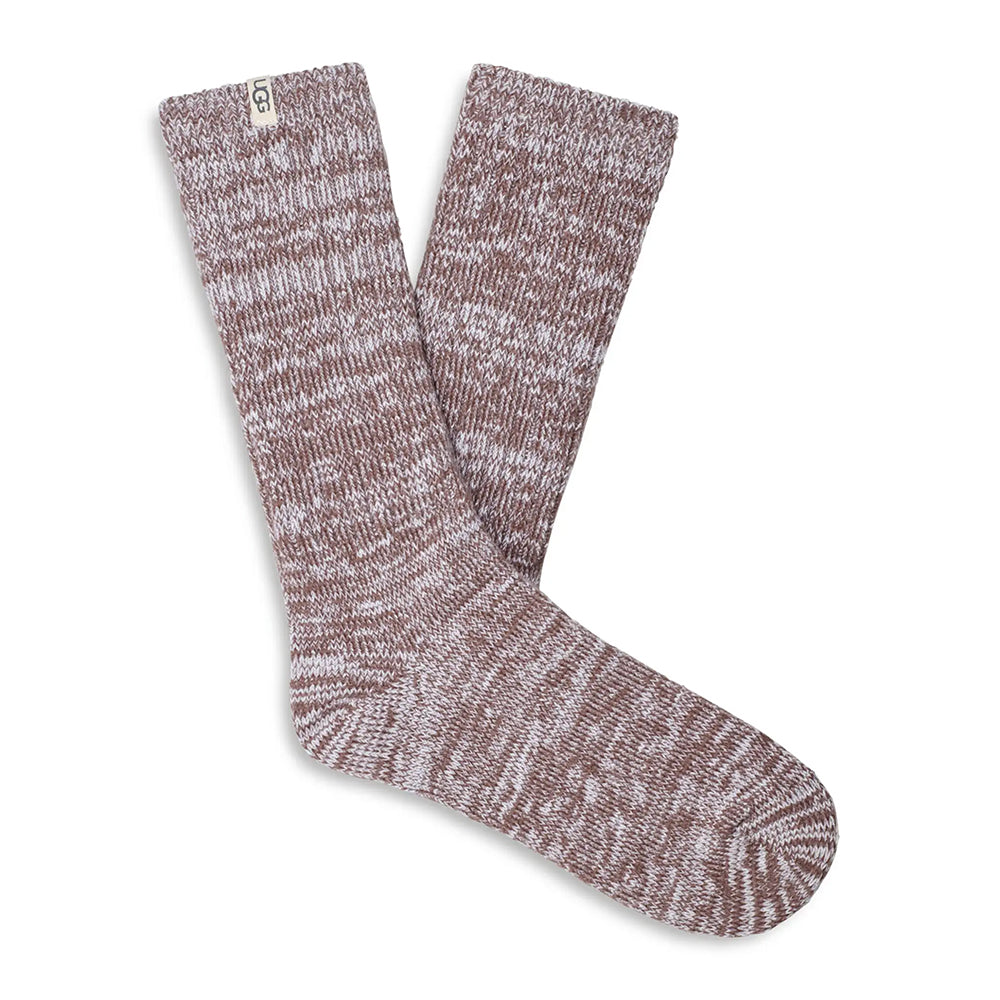 UGG W Rib Knit Slouchy Crew Sock Womens Hosiery Allspice