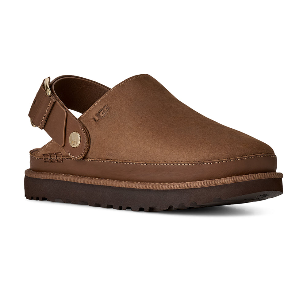 UGG Goldenstar Villa Clog Womens Shoes Dark Chestnut