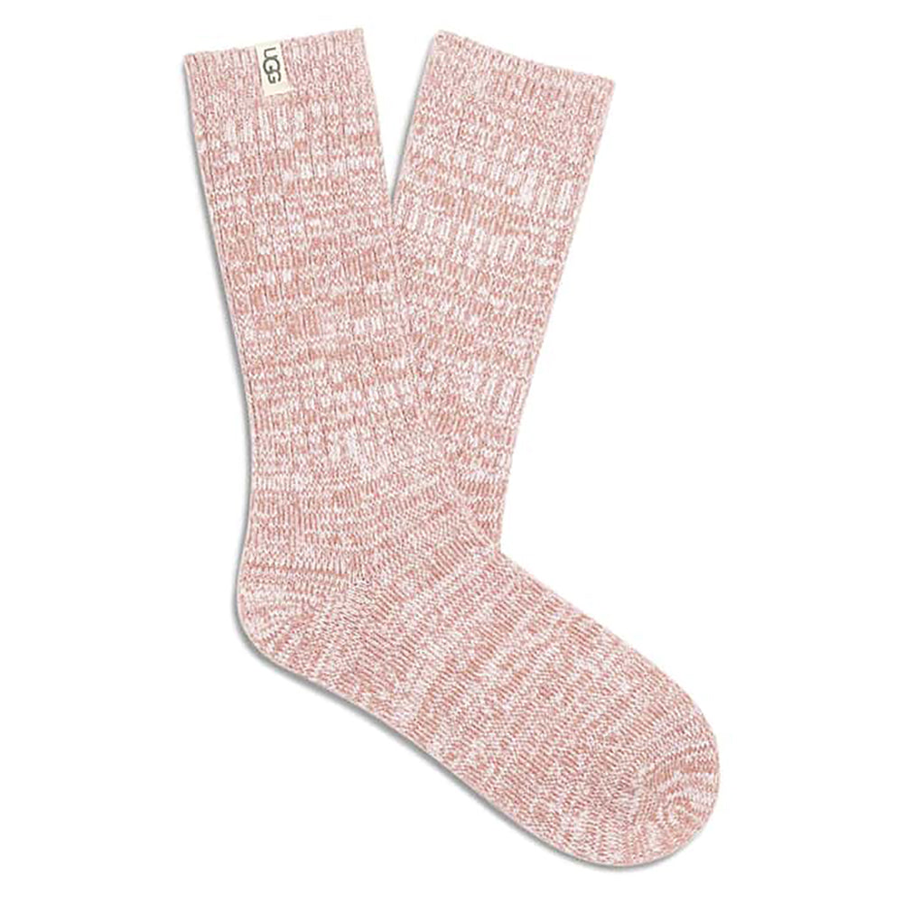 UGG Rib Knit Slouchy Crew Sock Womens Womens Hosiery Dusk