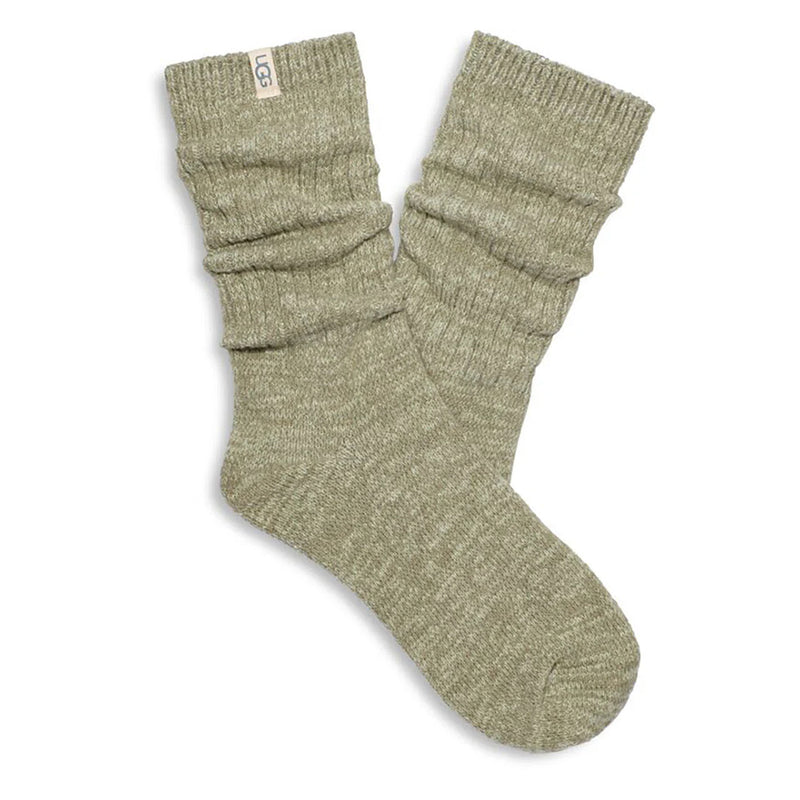 UGG Rib Knit Slouchy Crew Sock Womens Womens Hosiery