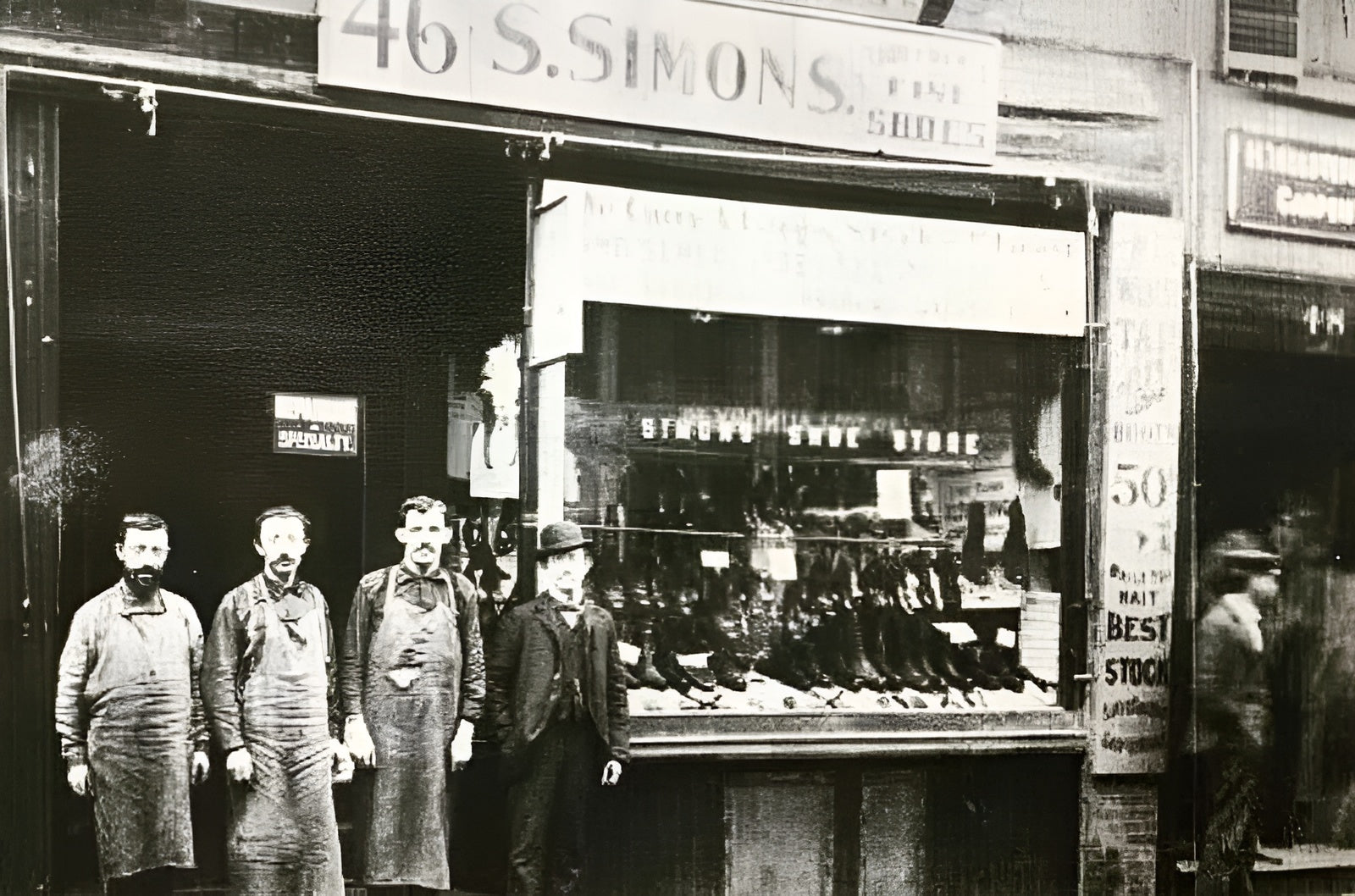 Simons Shoes image from 1930s