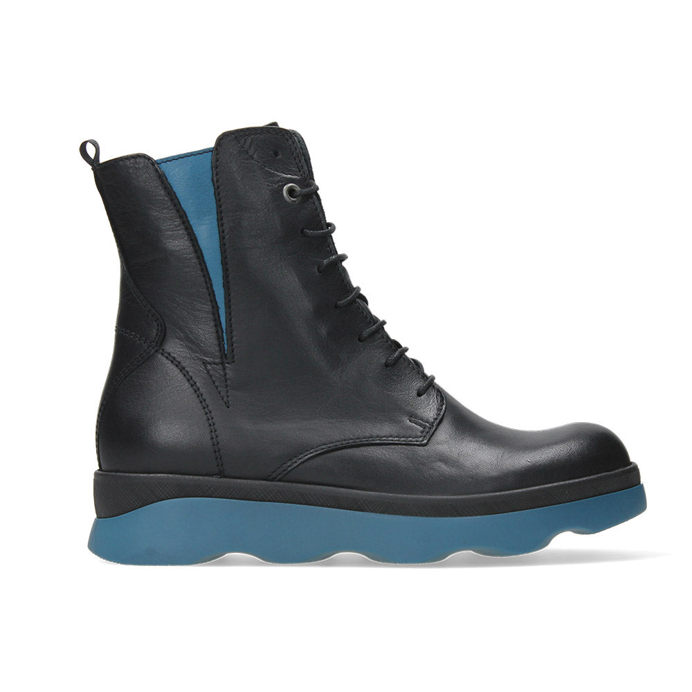 Wolky Akita Boot Womens Shoes 30-088 Black-Petrol