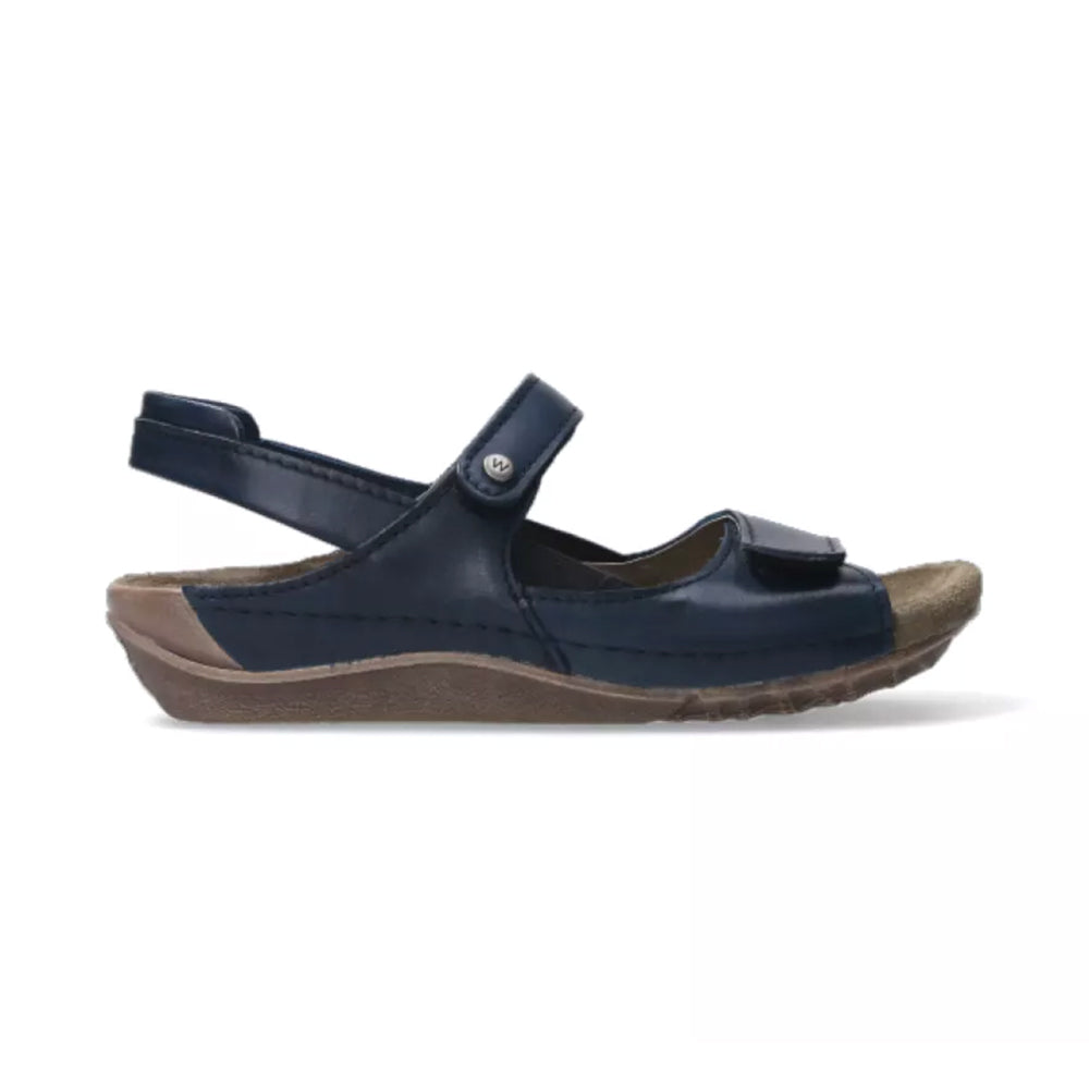 Wolky Alberta Sandals Womens Shoes 50-820 Denim Vegi