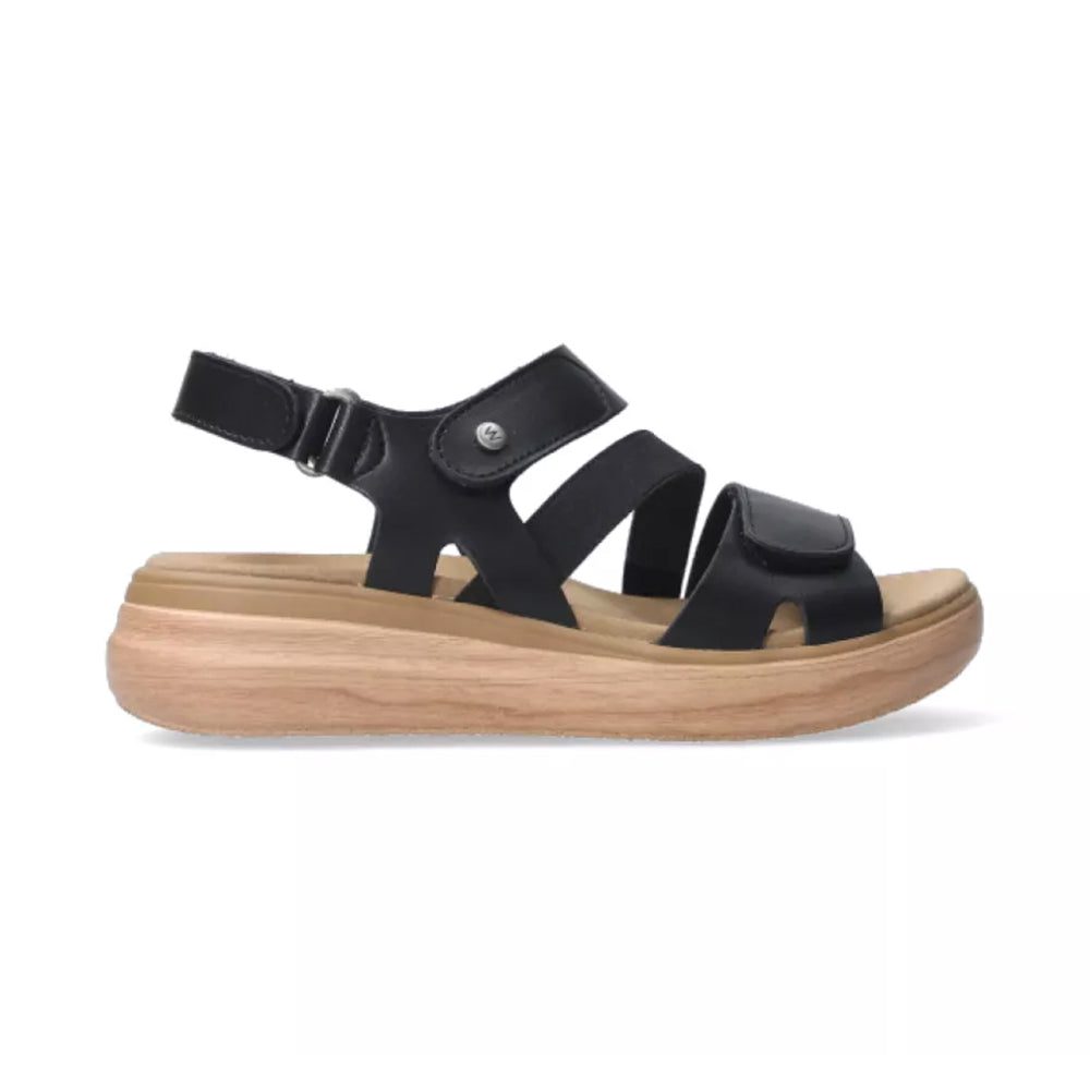 Wolky Amara Sandals Womens Shoes 02-000 Black Sparta Biocare