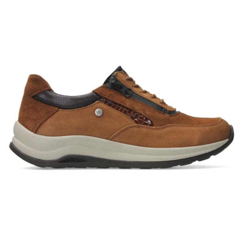 Wolky Cupar WR Sneaker - 977 Womens Shoes 90-431 Cognac Combi