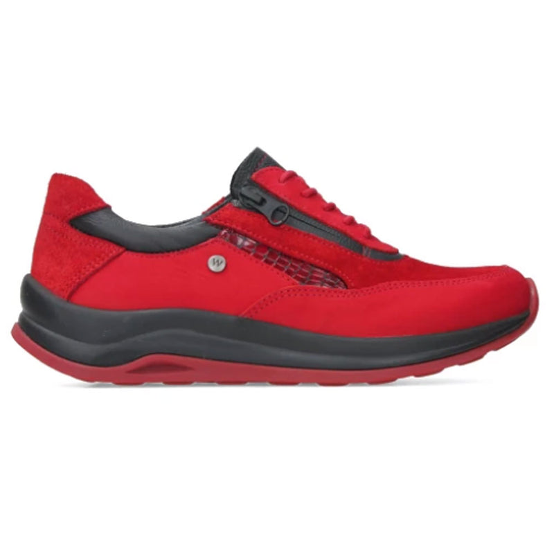 Wolky Cupar WR Sneaker Womens Shoes 90-501 Red Combi