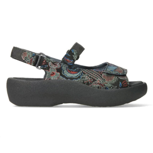 Wolky Jewel - Black Blue (68-080) Womens Shoes