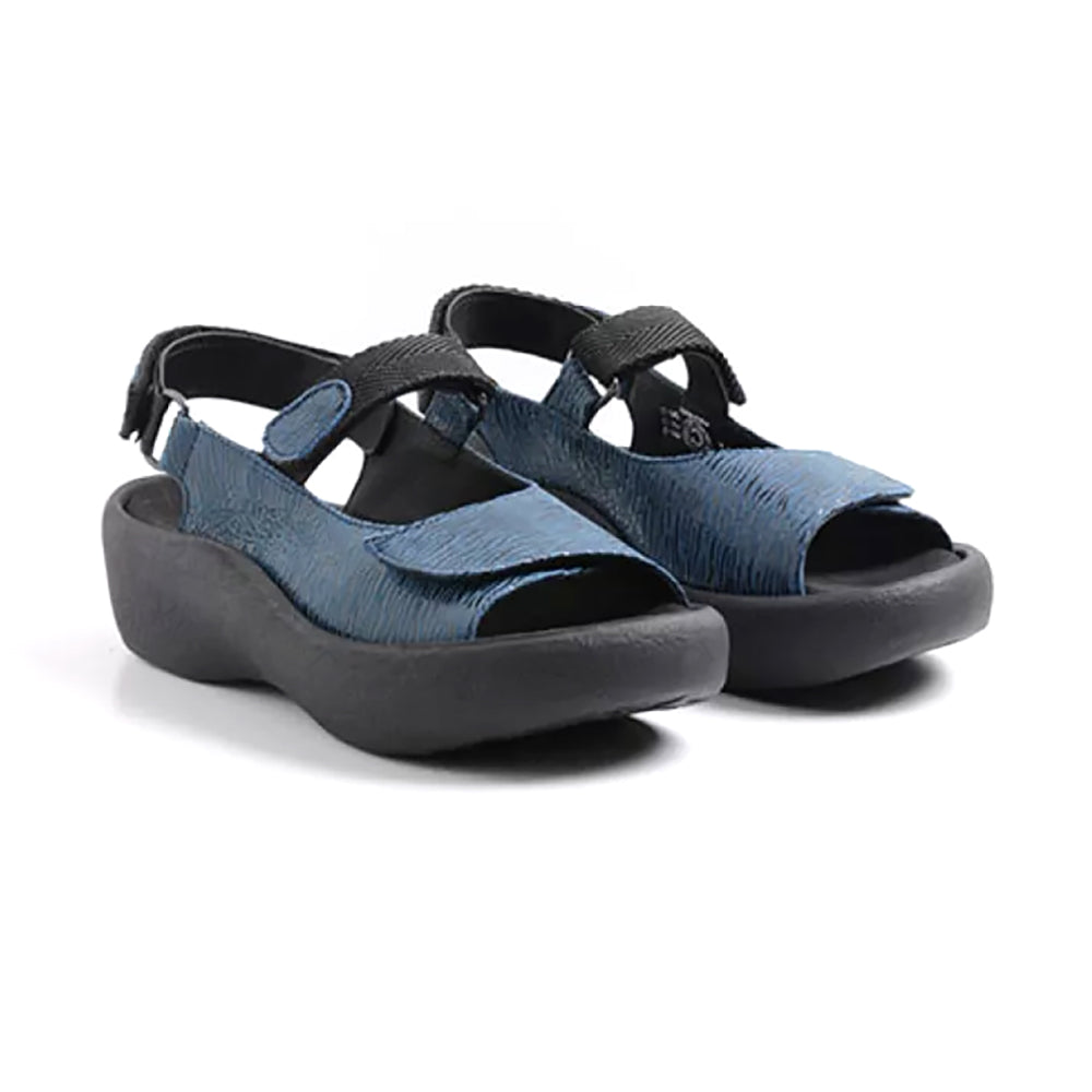 Wolky Jewel - 70-820 Womens Shoes 70-820 Denim Blue Canals