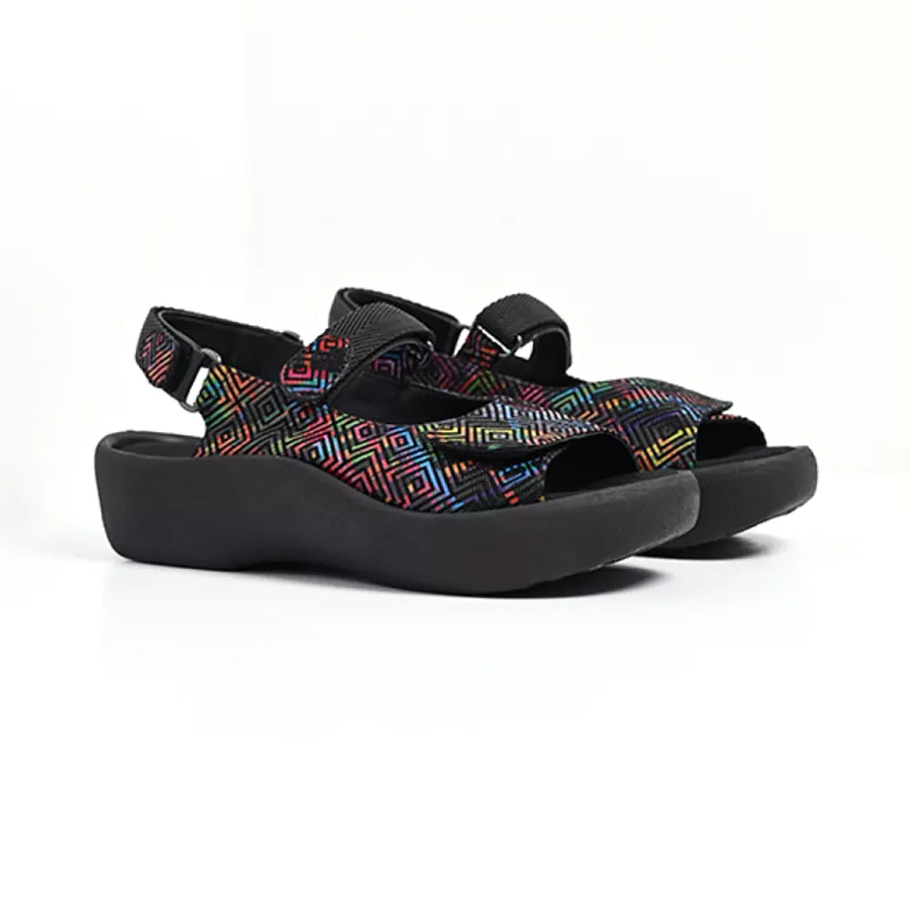 Wolky Jewel - Black Multi (48-970) Womens Shoes 48-970 Black Multi