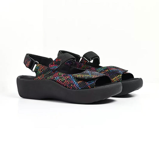 Wolky Jewel - Black Multi (48-970) Womens Shoes 48-970 Black Multi