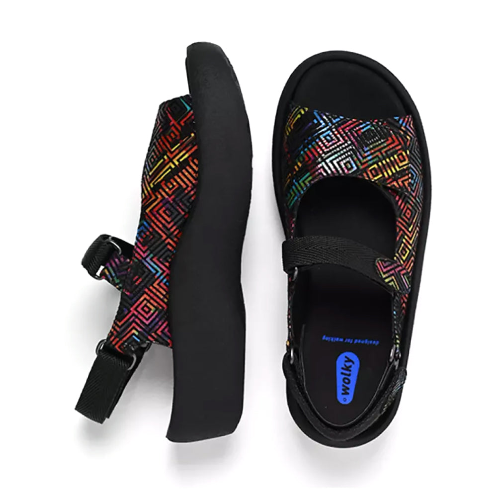 Wolky Jewel - Black Multi (48-970) Womens Shoes
