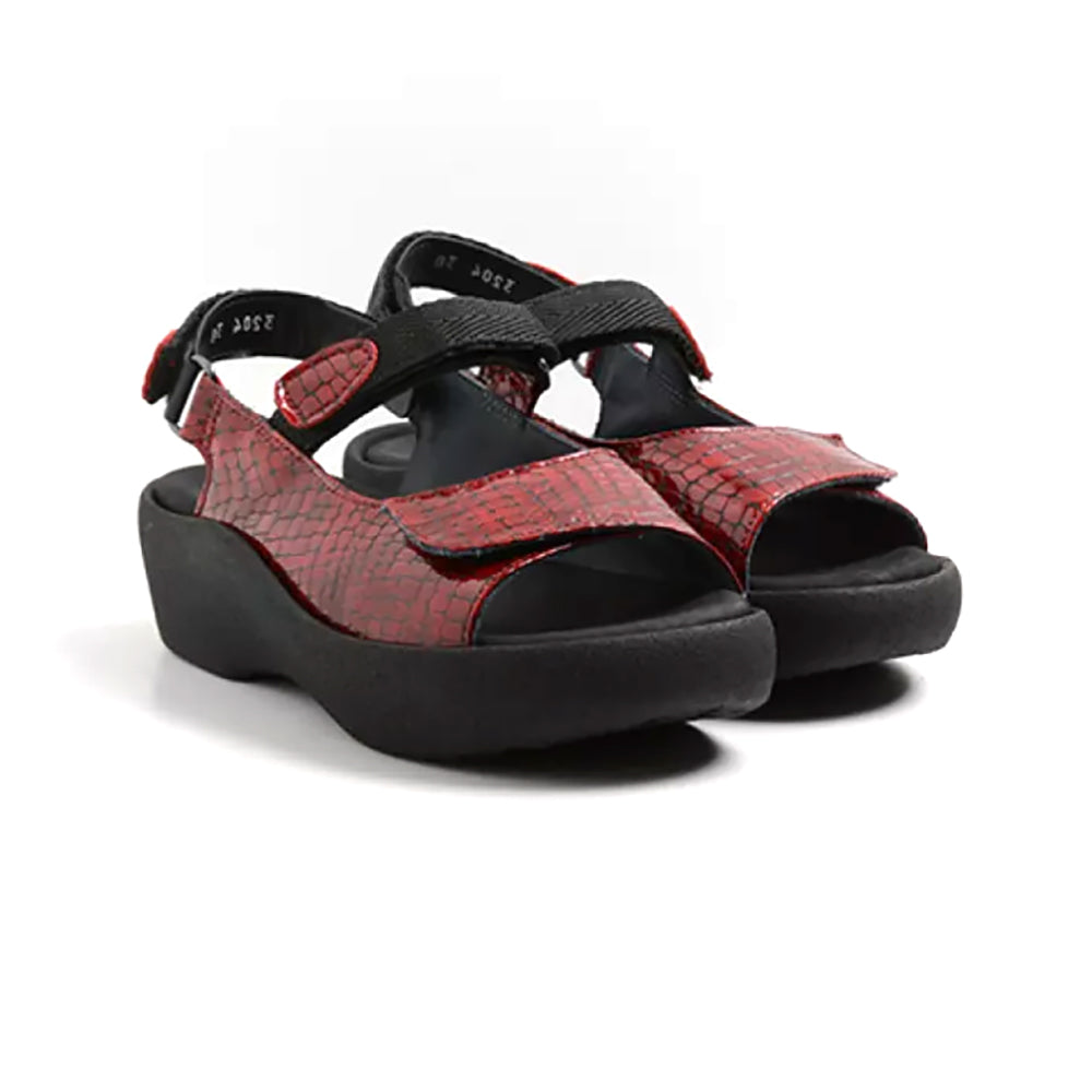 Wolky Jewel - 67-500 Womens Shoes 67-500 Red Mini Croco