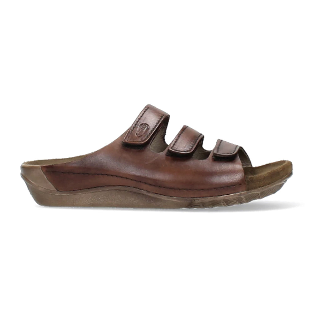 Wolky Nomad Slide Sandal Womens Shoes 50-430 Cognac