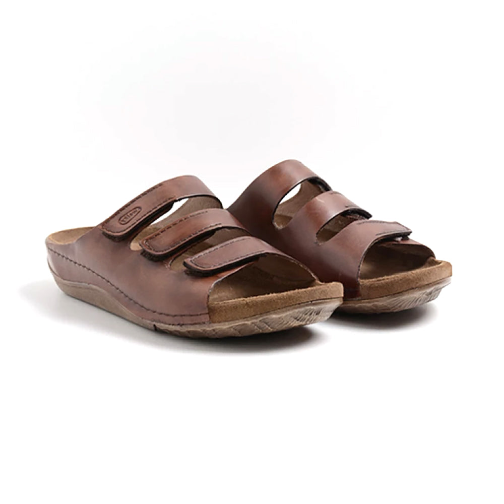 Wolky Nomad Slide Sandal Womens Shoes 50-430 Cognac