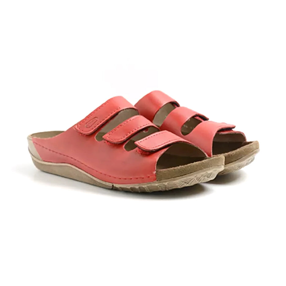 Wolky Nomad Slide Sandal Womens Shoes 50-500 Red