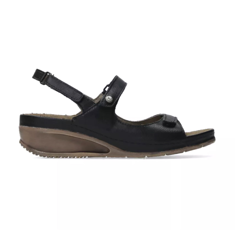 Wolky Pica Sandals Womens Shoes 07-000 Black Floater Biocare
