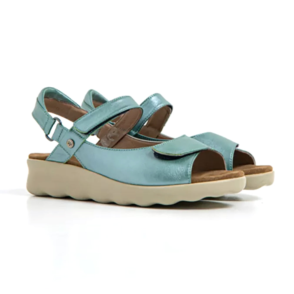 Wolky Pichu Sandal Womens Shoes 31-780 Aqua Mestiza Pearl