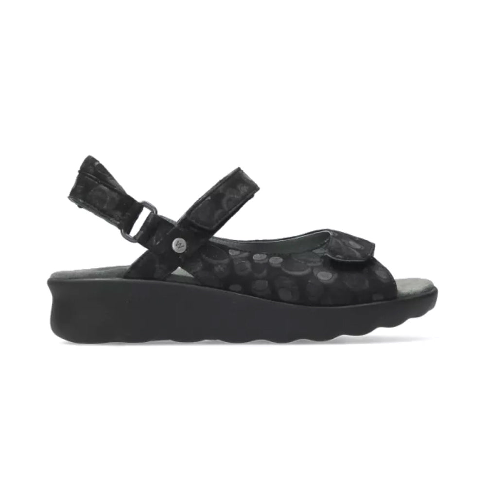 Wolky Pichu Sandal - 12-000 Black Circles Womens Shoes 12-000 Black Circles