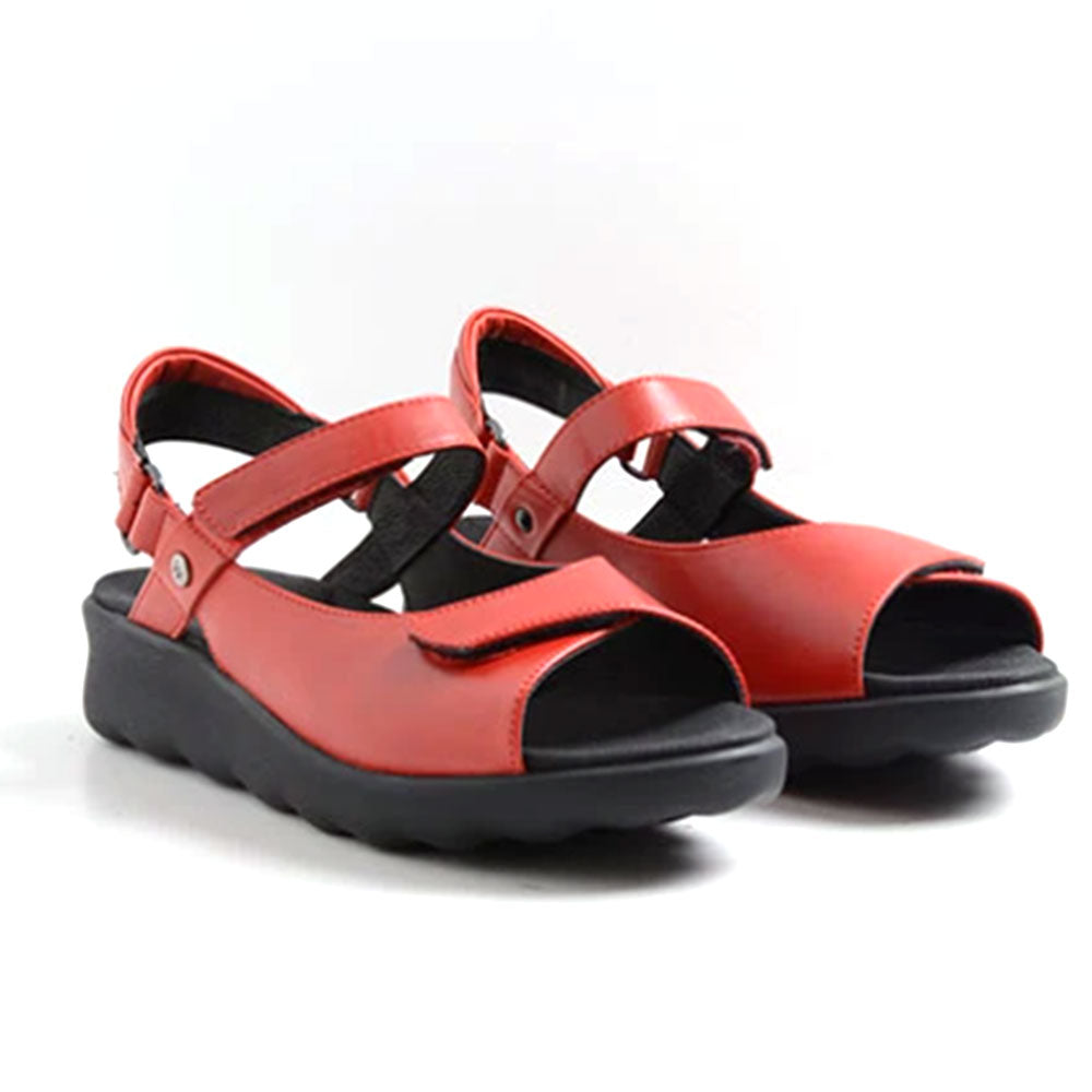 Wolky Pichu Sandal - 350 Red Womens Shoes 350 Red