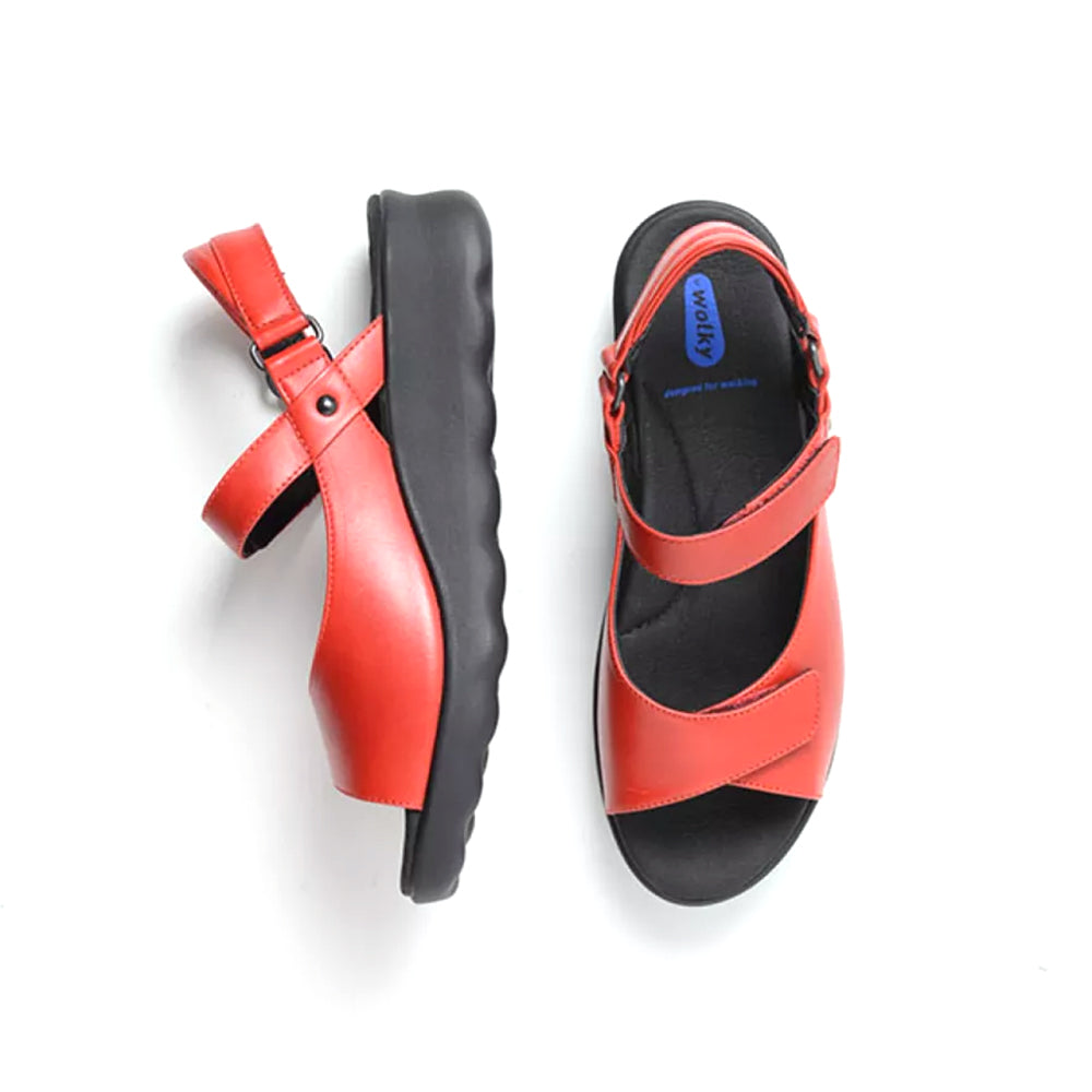 Wolky Pichu Sandal - 350 Red Womens Shoes