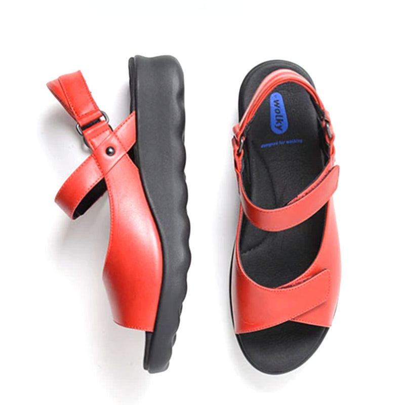 Wolky Pichu Sandal - 350 Red Womens Shoes 