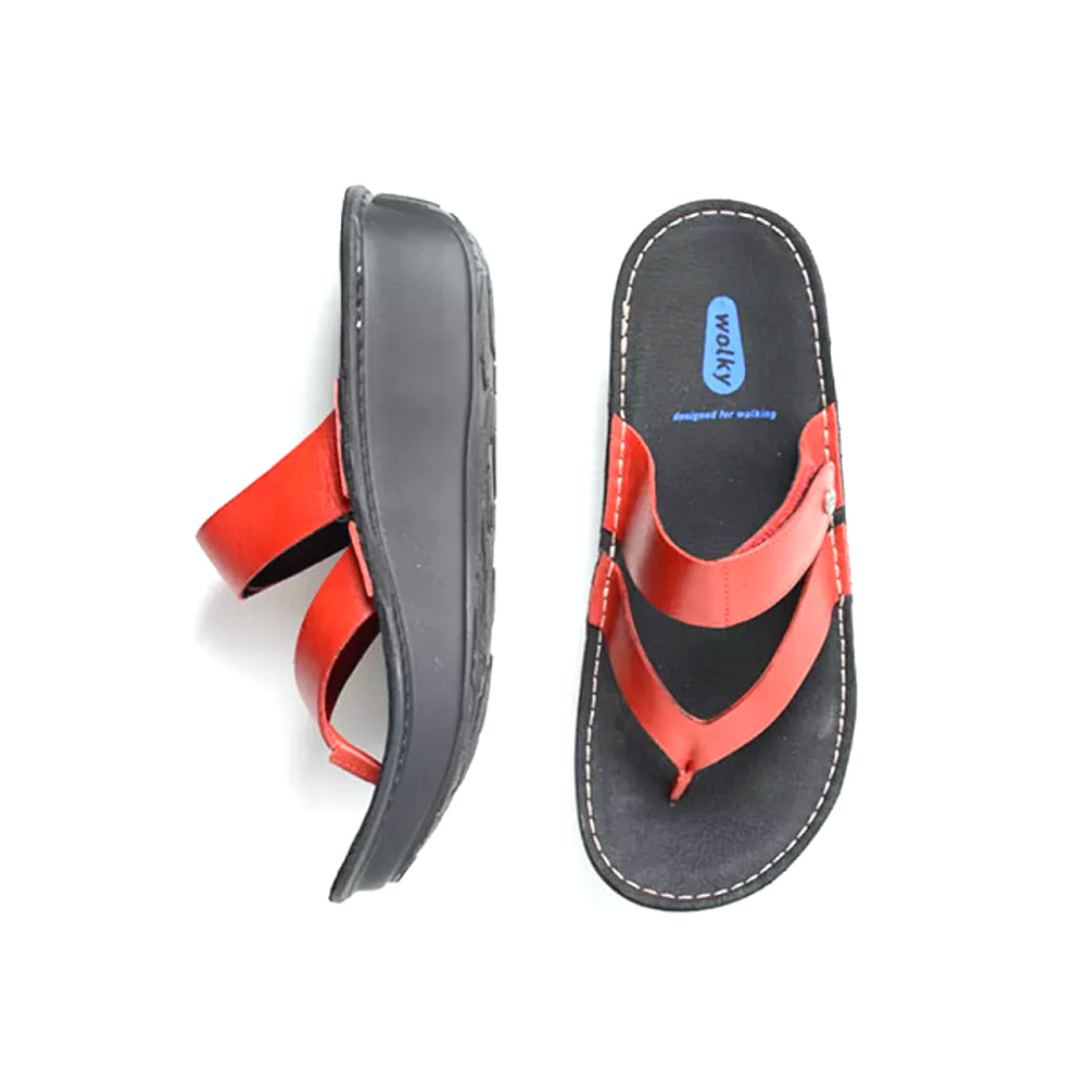 Wolky Tahiti Thong Sandal - 350 Red Womens Shoes