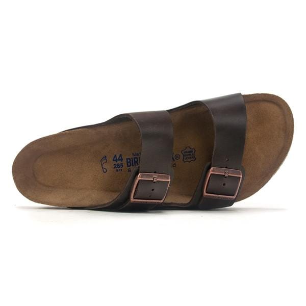 bodsøvelser Northern Udstråle Birkenstock Women's Arizona Soft Leather Cork Slide Sandal – Simons Shoes