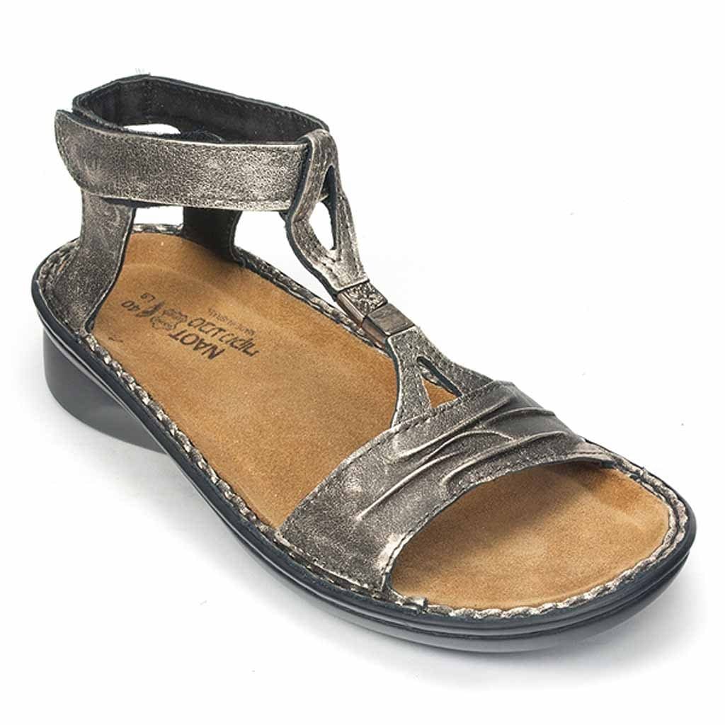 Naot Cymbal Sandal Womens Shoes 195 Metal