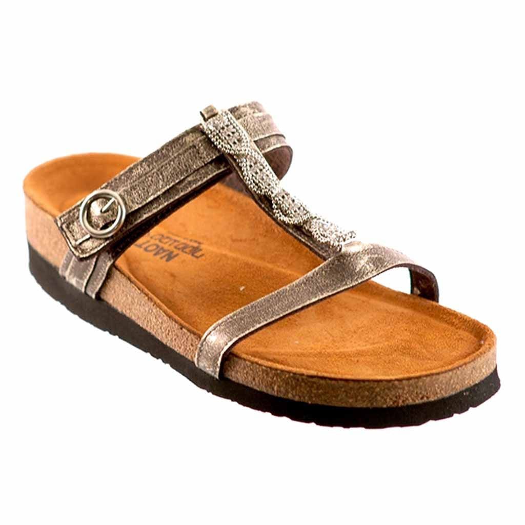 Naot Malibu Sandal (7258) Womens Shoes Metal Leather