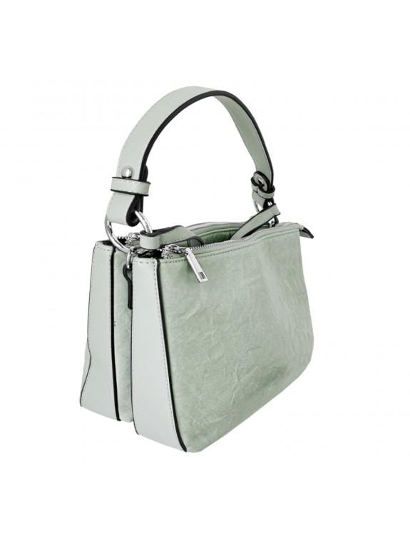 caracol Crossbody Double Zip Bag (7058) Handbags Mint