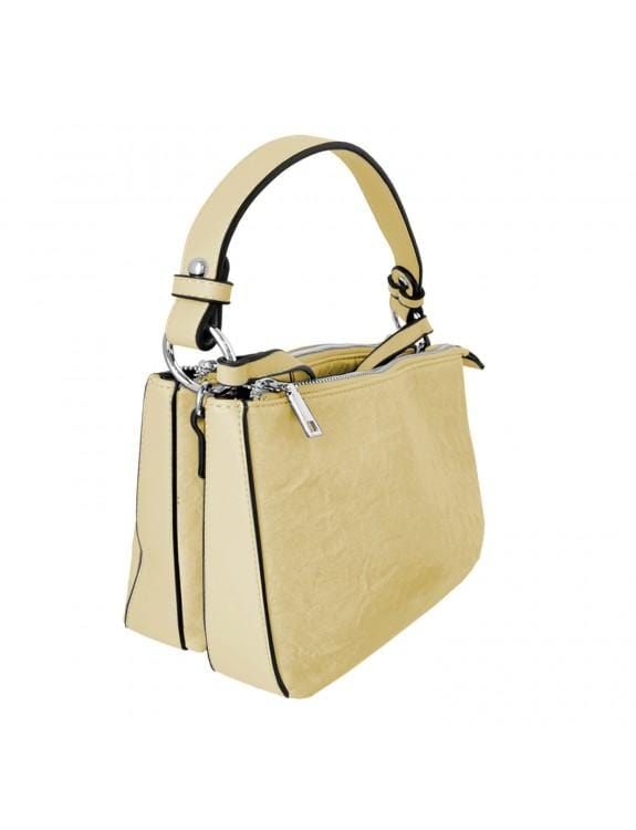 caracol Crossbody Double Zip Bag (7058) Handbags Yellow