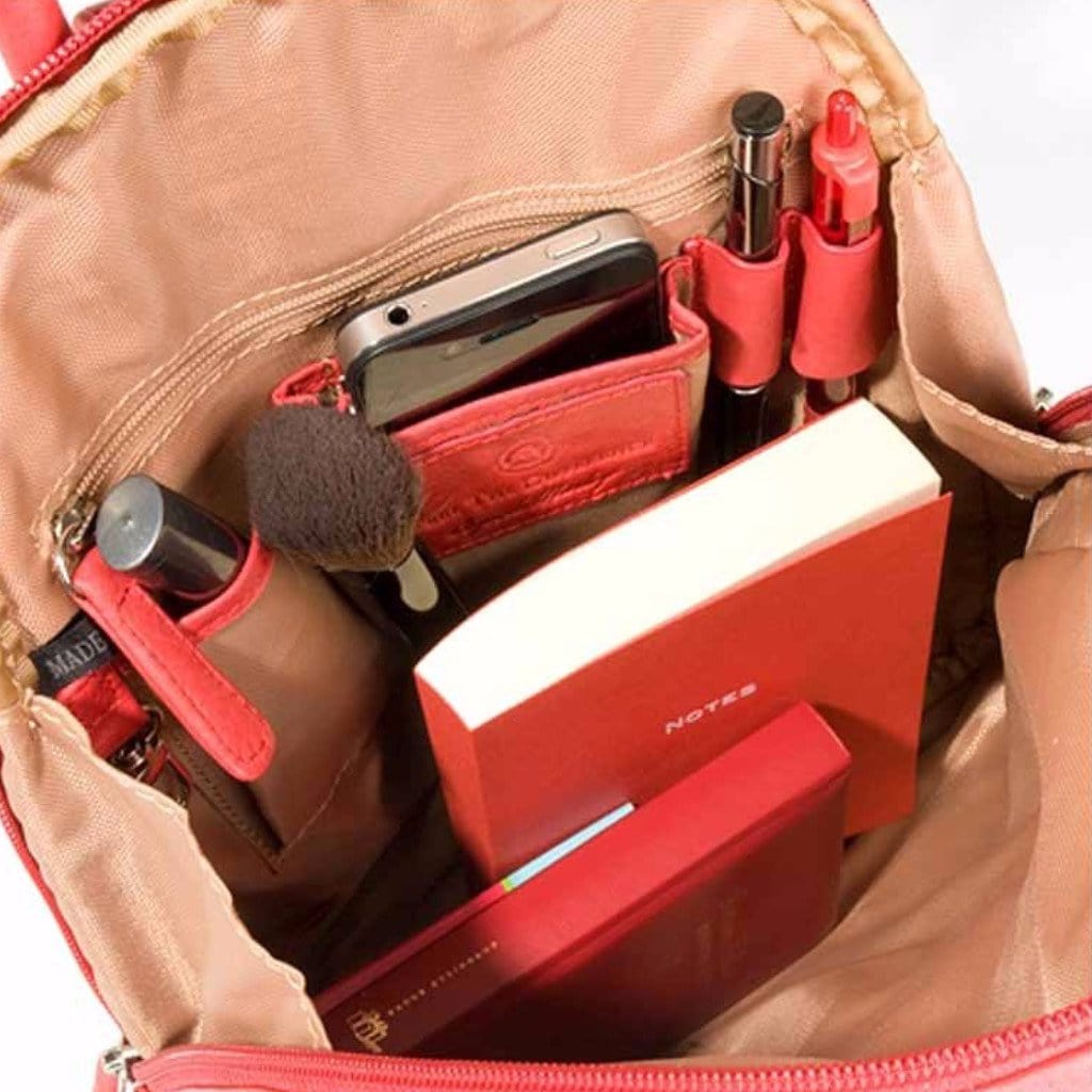 Osgoode Marley Teardrop Multi Zip Backpack (5017) Handbags plum